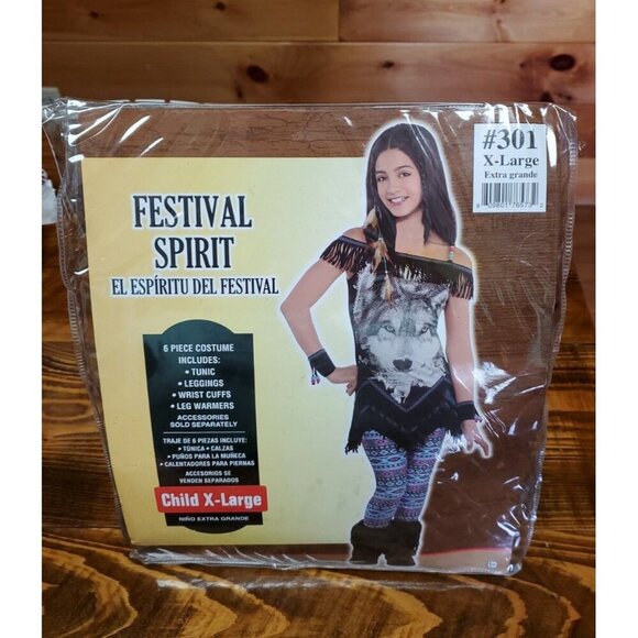 Indian Girl Costume Kids Halloween Fancy Dress no leggings - Picture 1 of 3